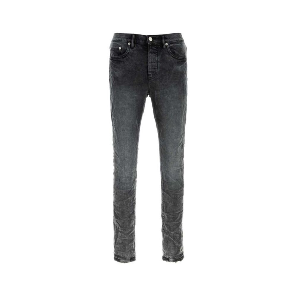 Purple Denim Men Black Stretch Denim Jeans